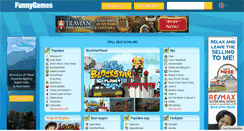 Desktop Screenshot of funnygames.no
